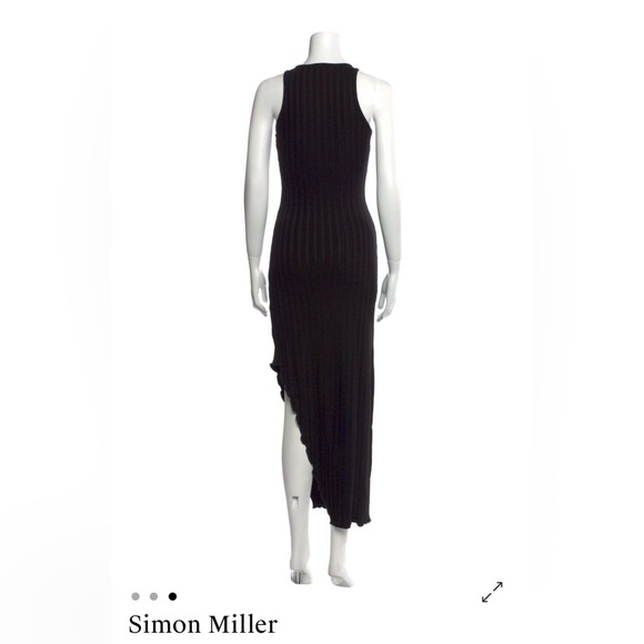 Simon Miller Black Ribbed Dress - Picture 2 of 4